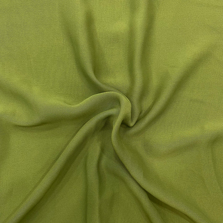 Olive green georgette fabric