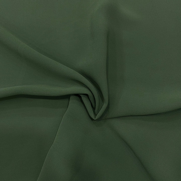 Georgette fabric - Olive green
