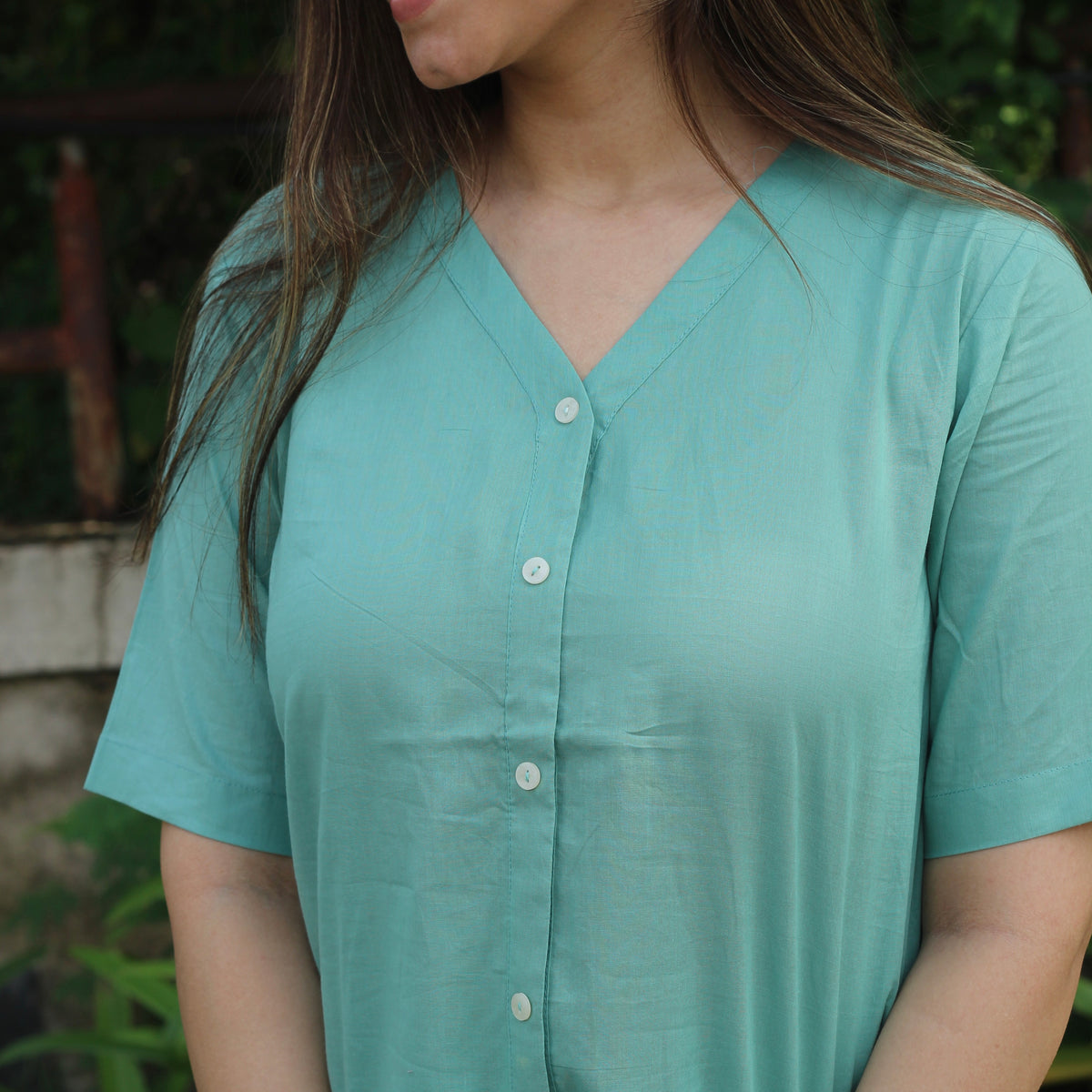 Premium Cotton Sky Blue Lounge Set | Comfortable Daily Wear – indiefabstore