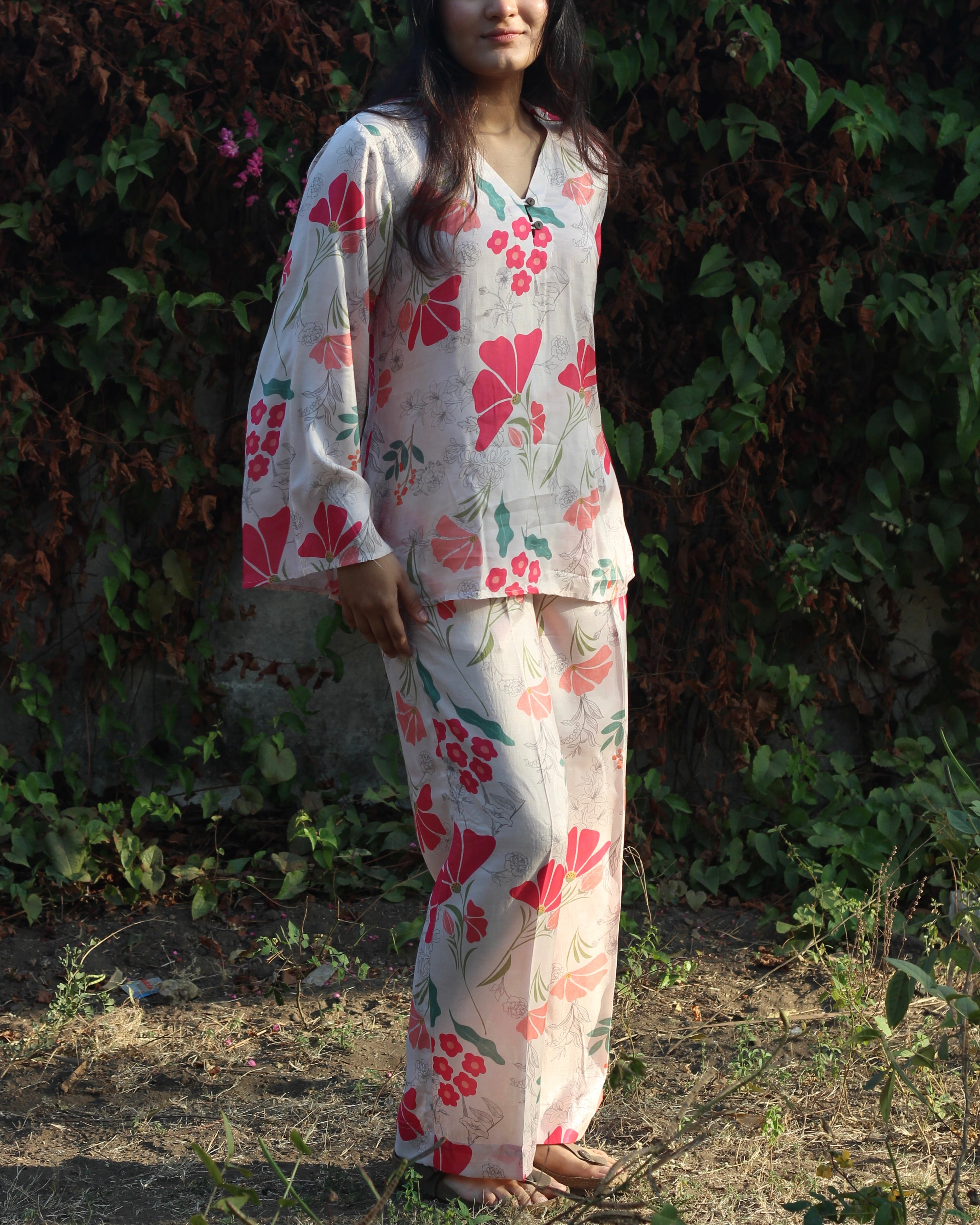 Pure muslin co-ord set_1