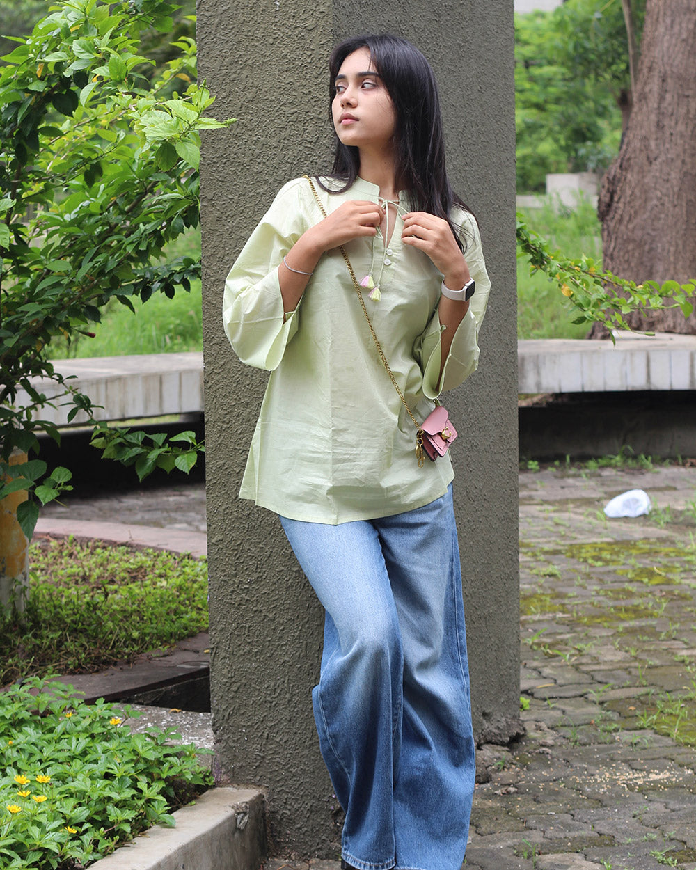 Soft Mint Short Kurta