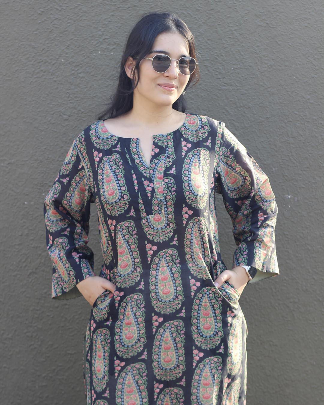 Shaam Paisley Pure cotton Kurta