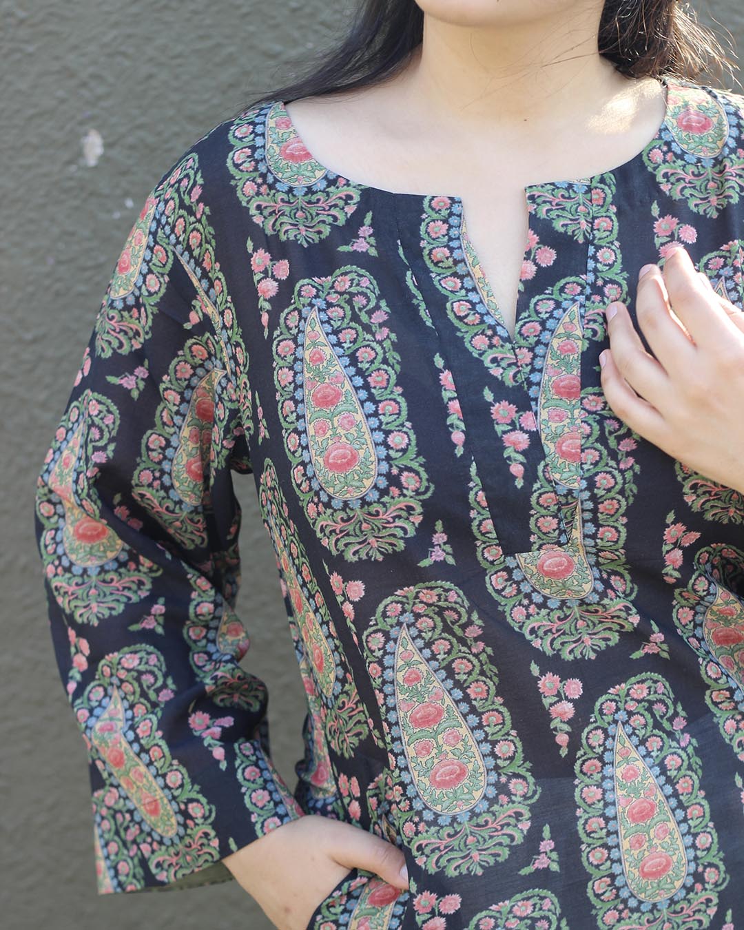 Shaam Paisley Pure cotton Kurta