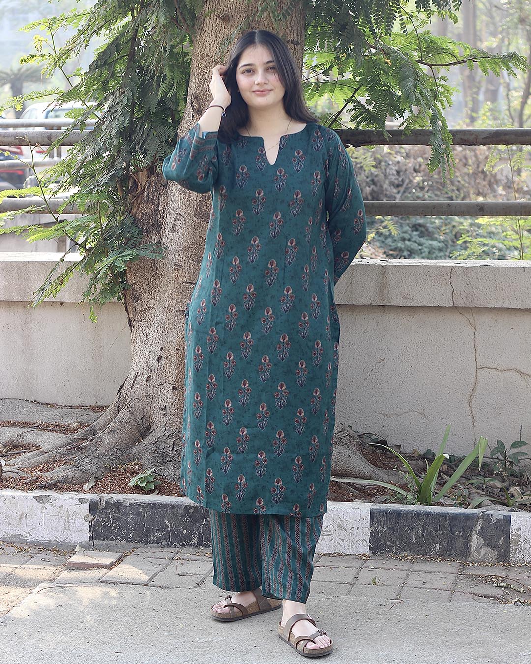 Avni Pure cotton silk Kurta set - Set of 2