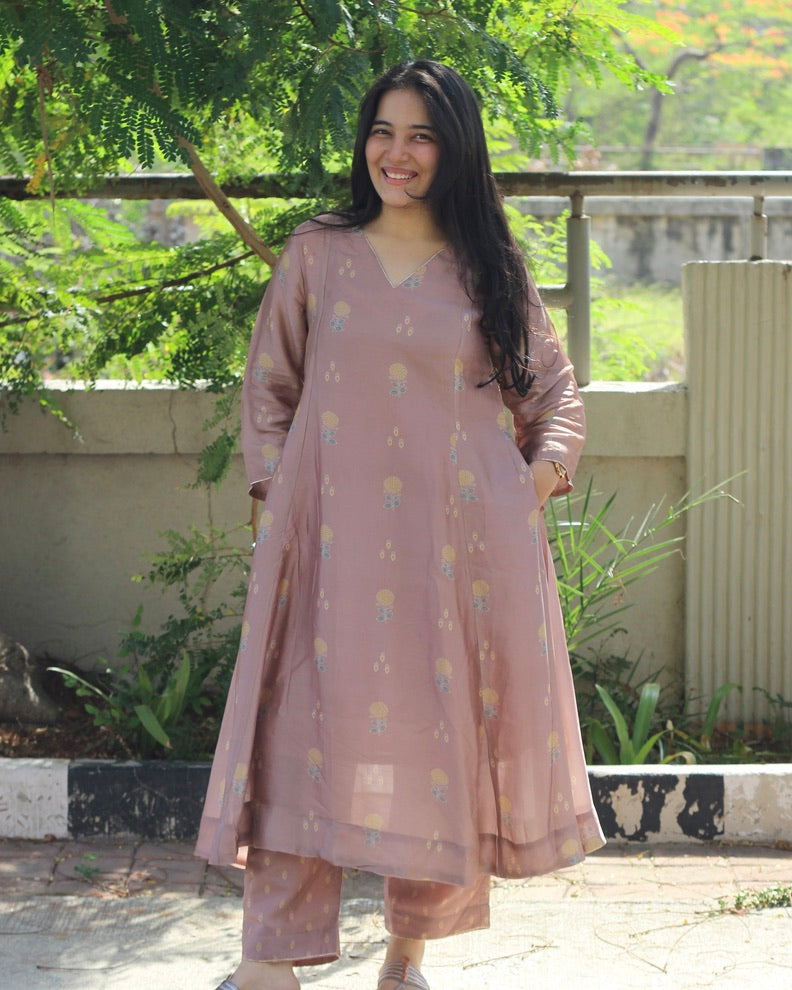 Meher Pure Silk Kurta set - Set of 2