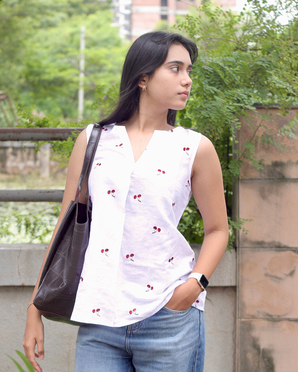 Cherry Short Kurta