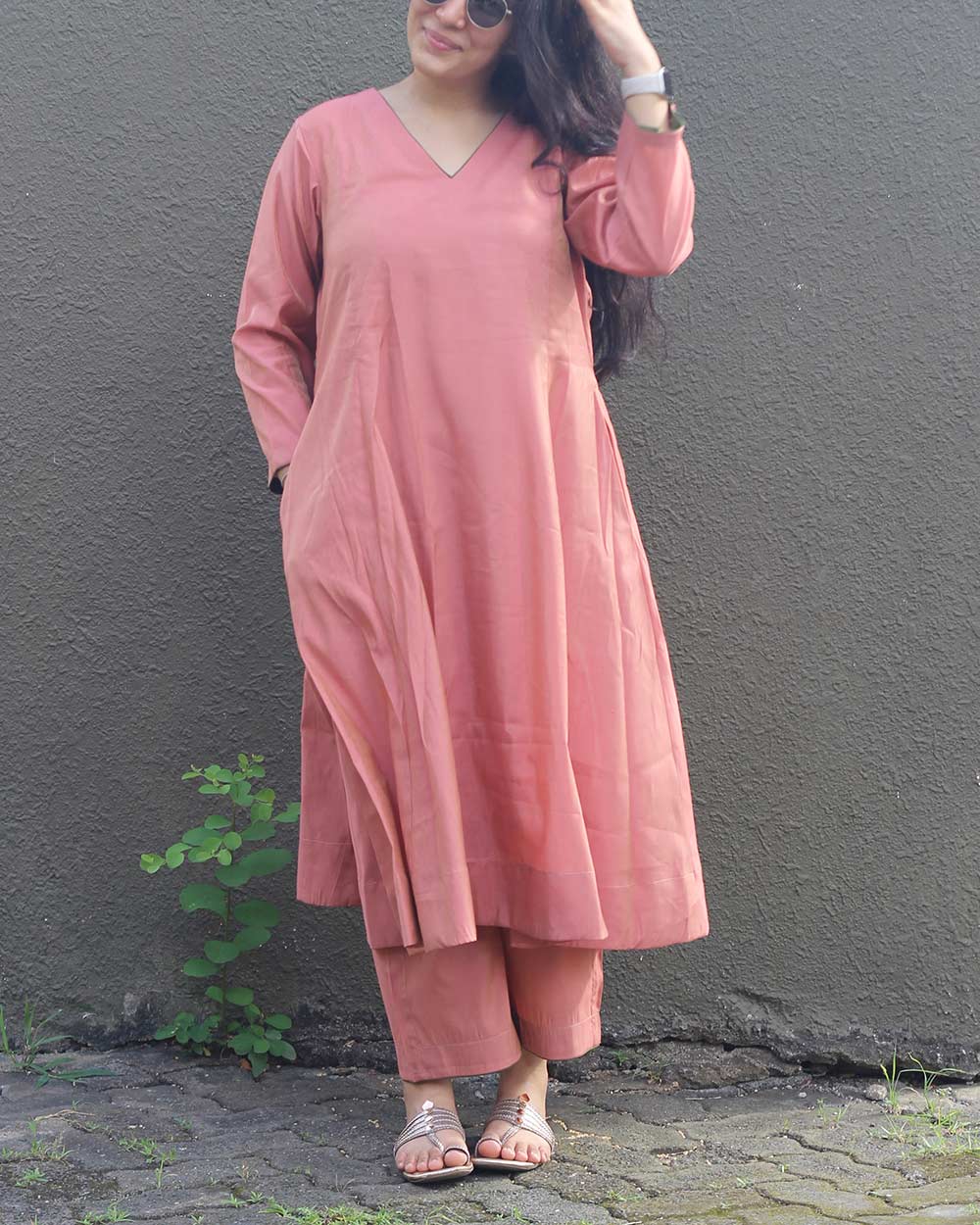 Sheen Cotton Rosey pink  Set - Set of 2