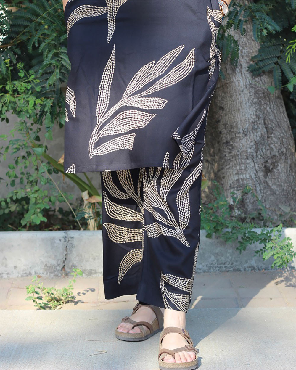 Black Printed Co-ord Set