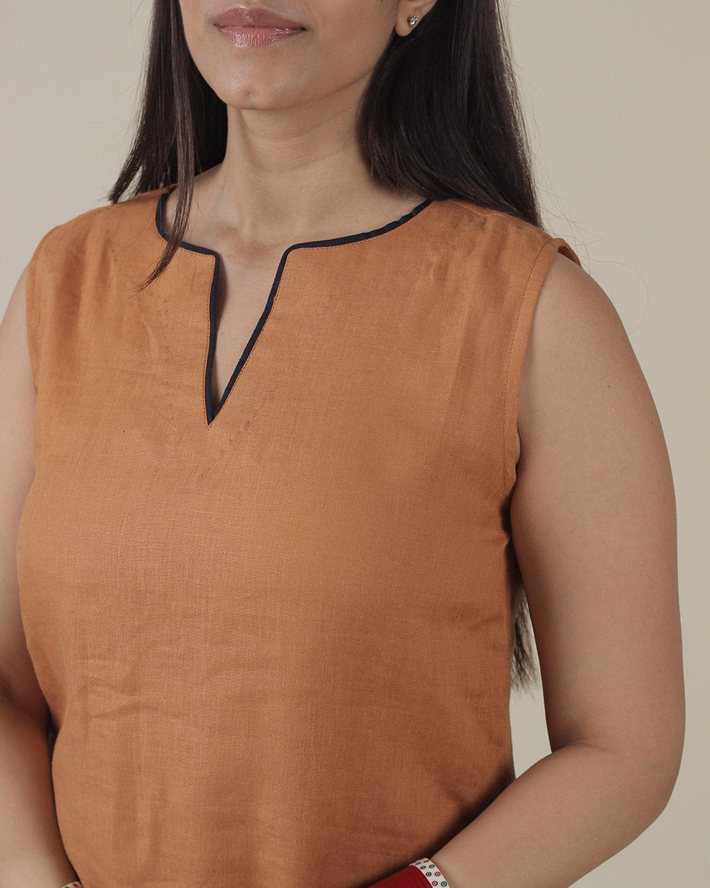 Reet Pure Linen Long Kurta