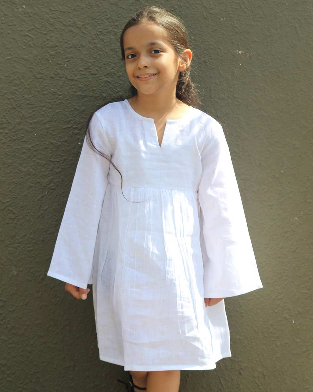 Snowflake Linen Dress