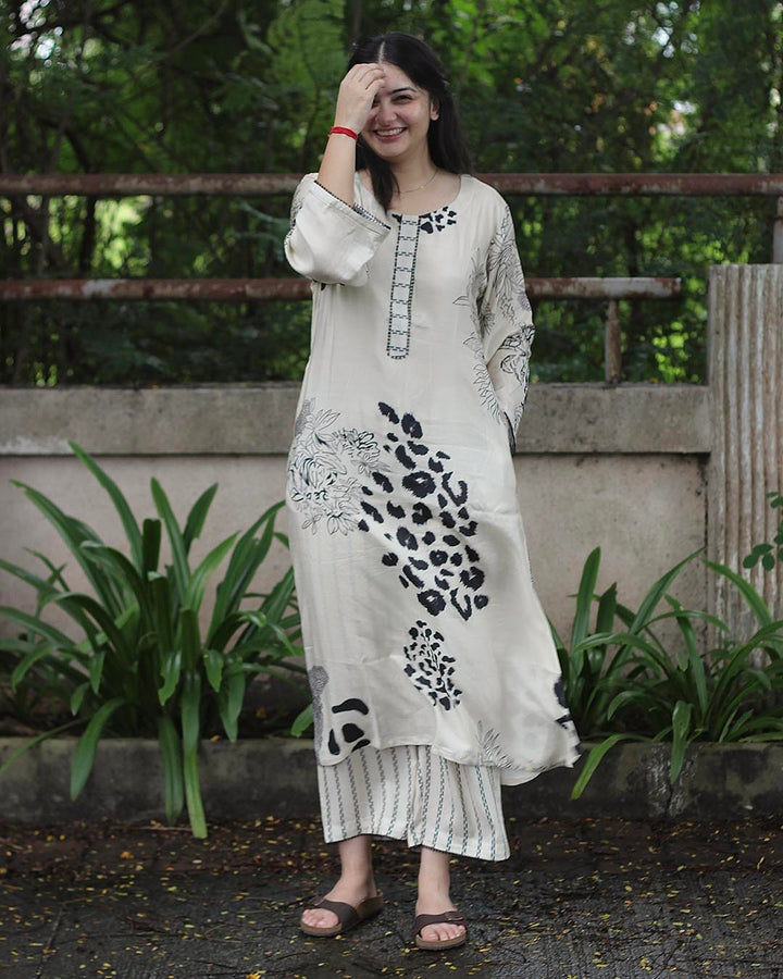 Saanjh Kurta set- Set of 2