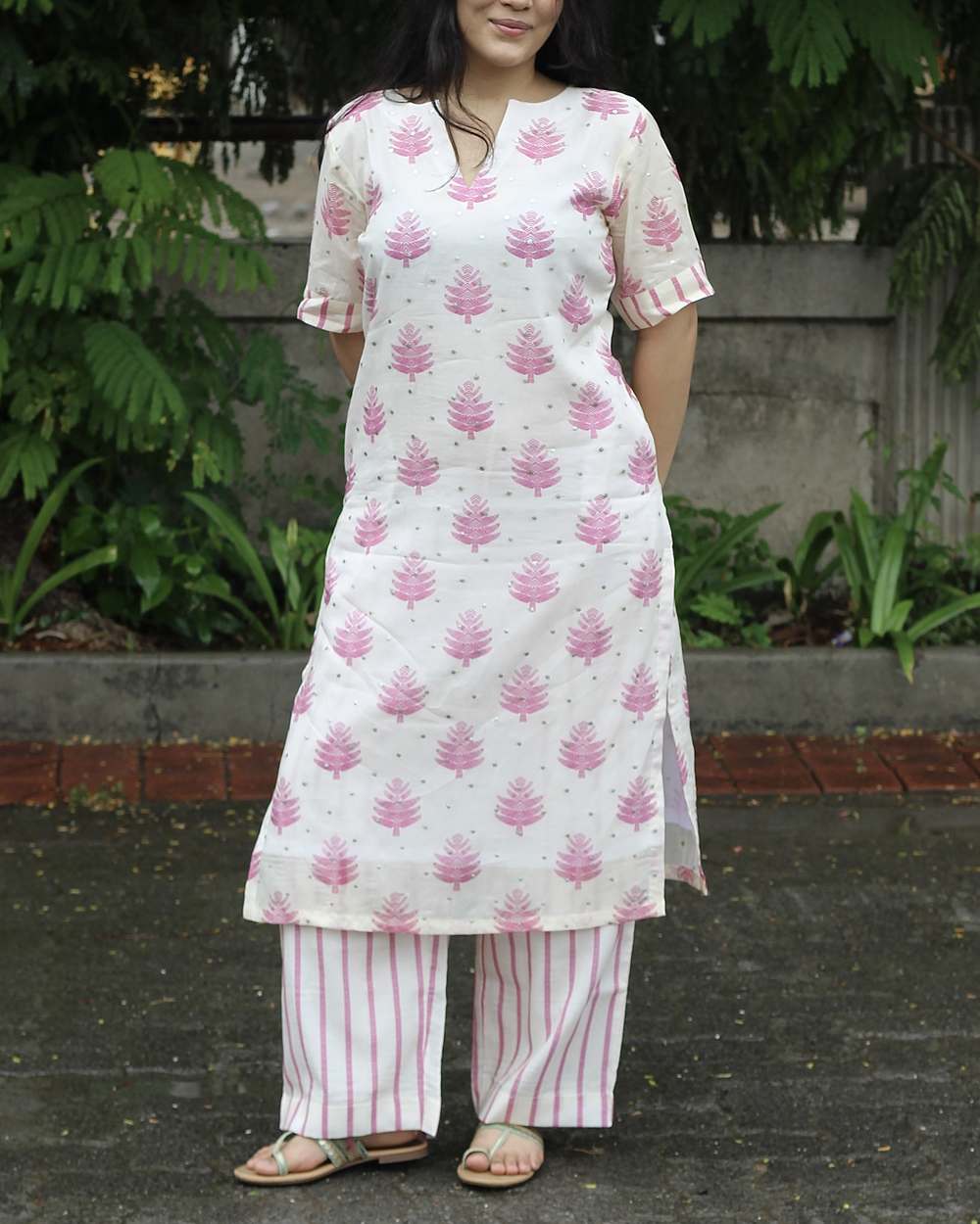 Piya Mul Chanderi Kurta Set - Set of 2