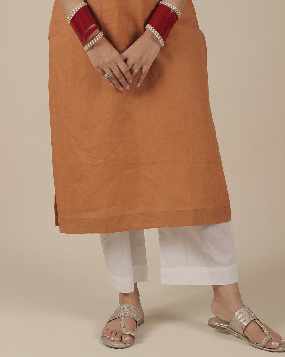 Reet Pure Linen Long Kurta