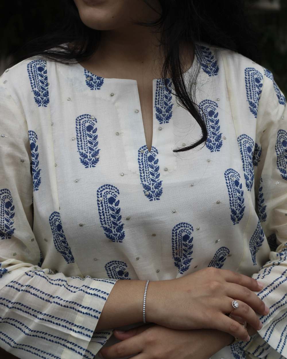 Roohi Mul Chanderi Kurta Set - Set of 2