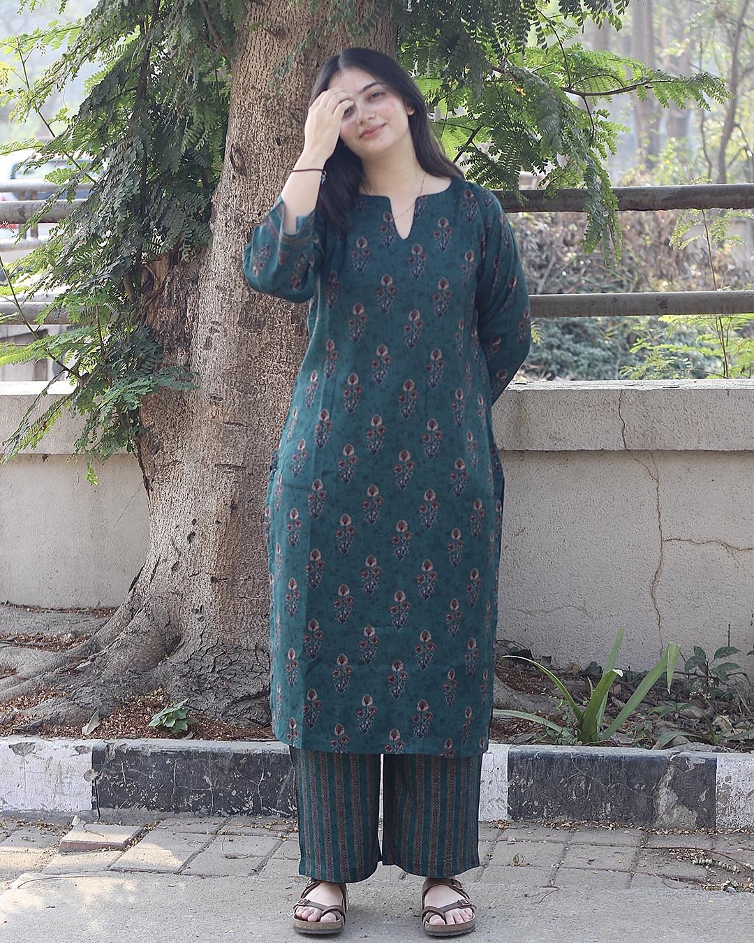 Avni Pure cotton silk Kurta set - Set of 2