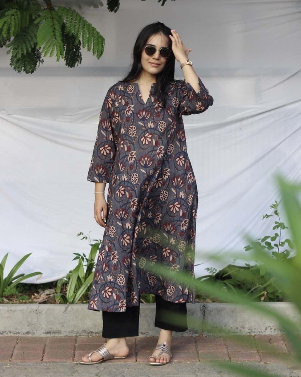Rangrez Cotton Long Kurta