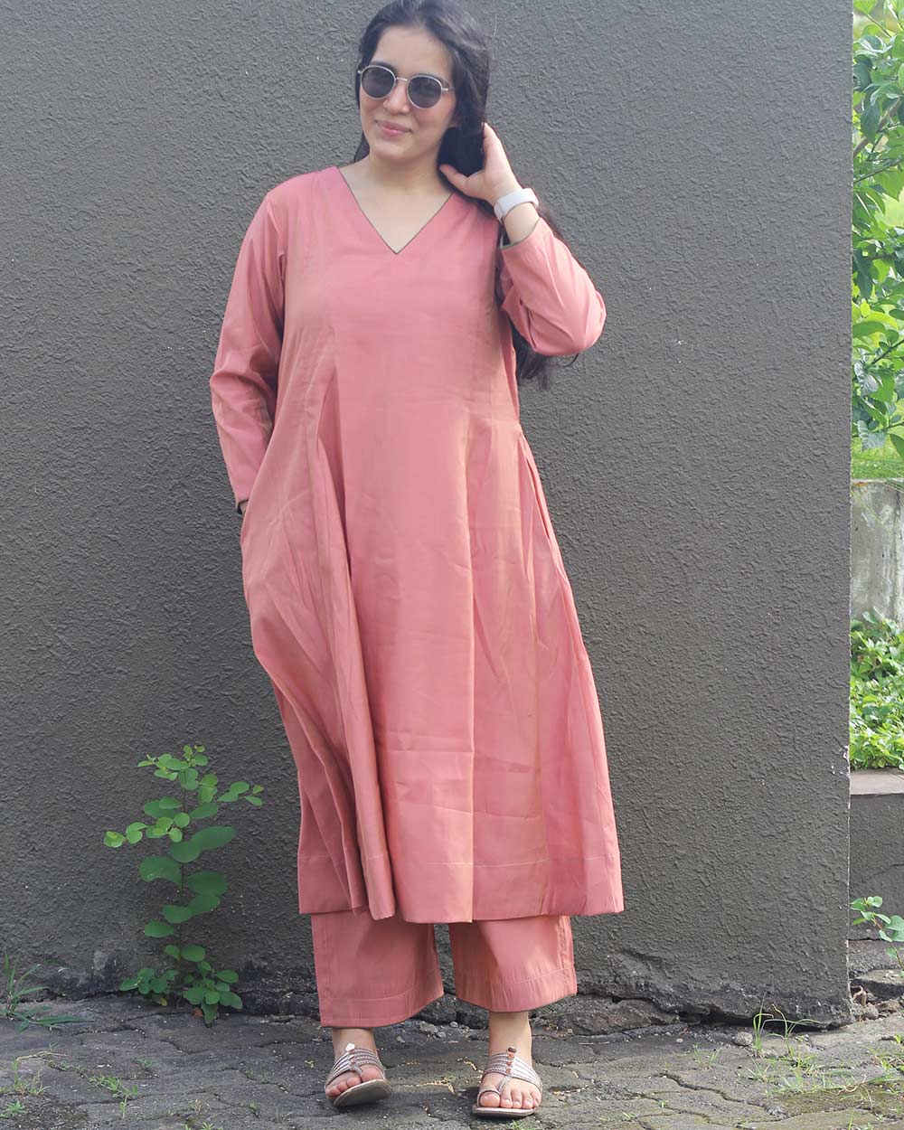 Sheen Cotton Rosey pink  Set - Set of 2