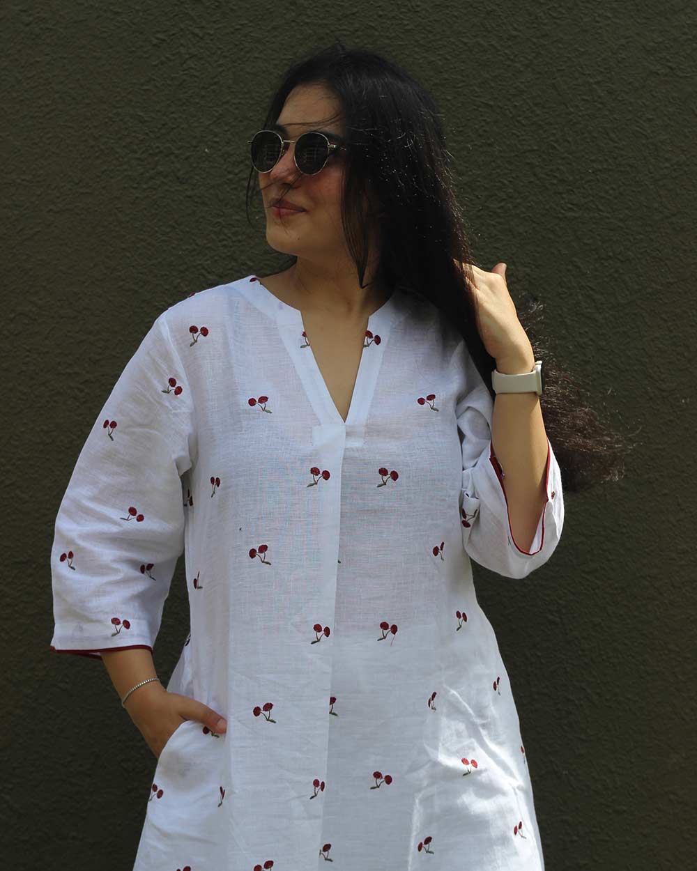 Reva Premium Linen Kurta