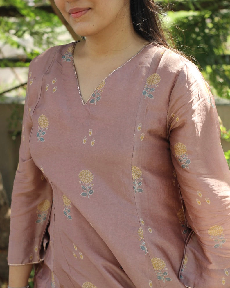 Meher Pure Silk Kurta set - Set of 2