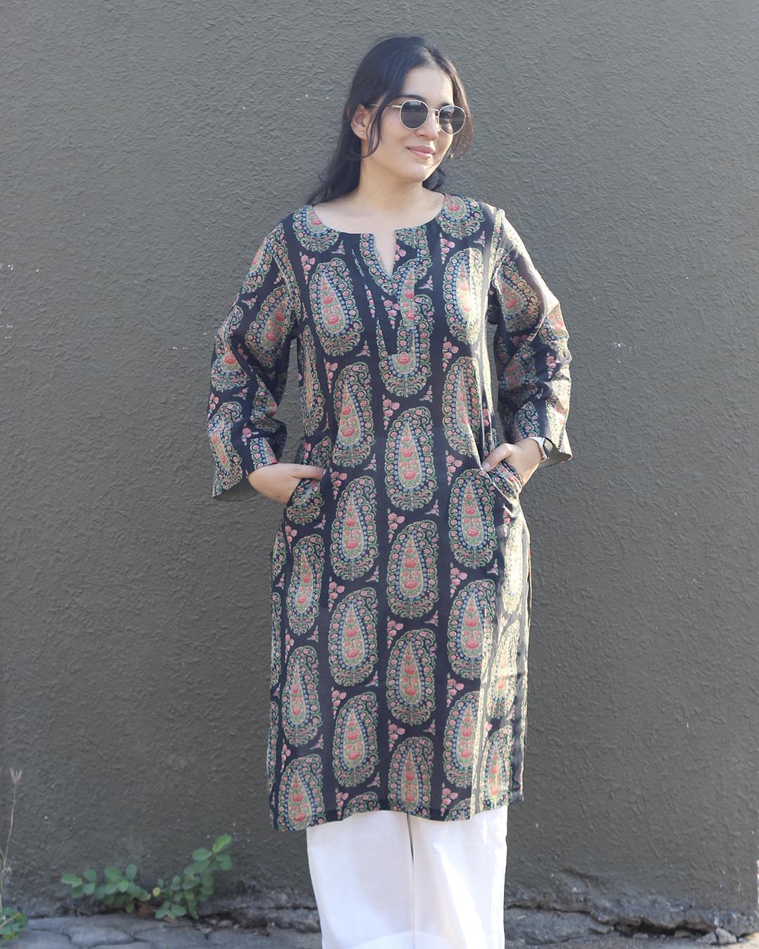 Shaam Paisley Pure cotton Kurta