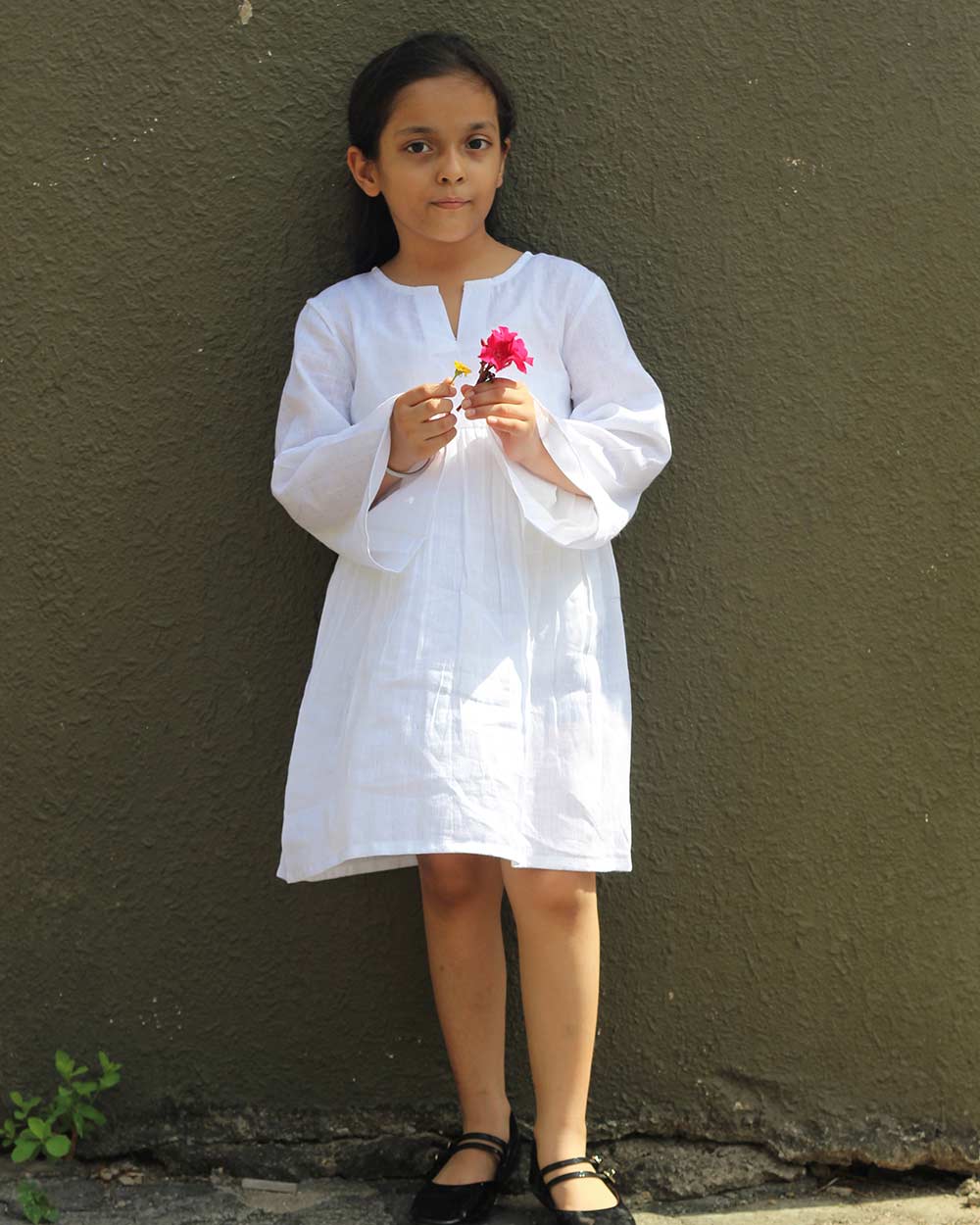 Snowflake Linen Dress
