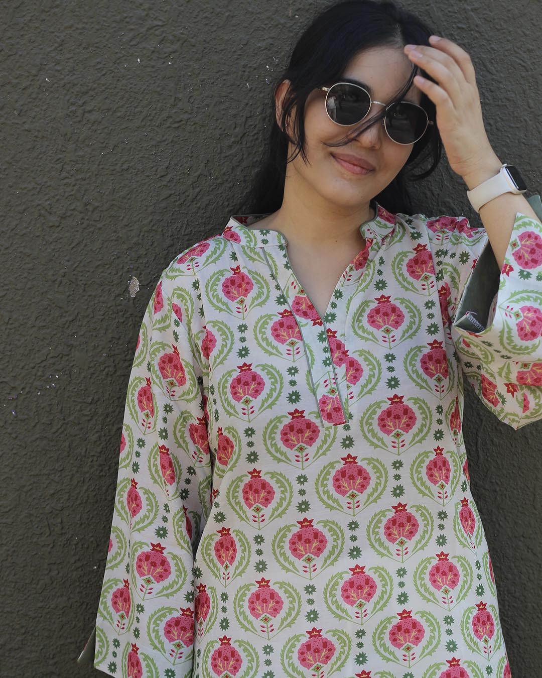 Gulmohar Pure Cotton Kurta