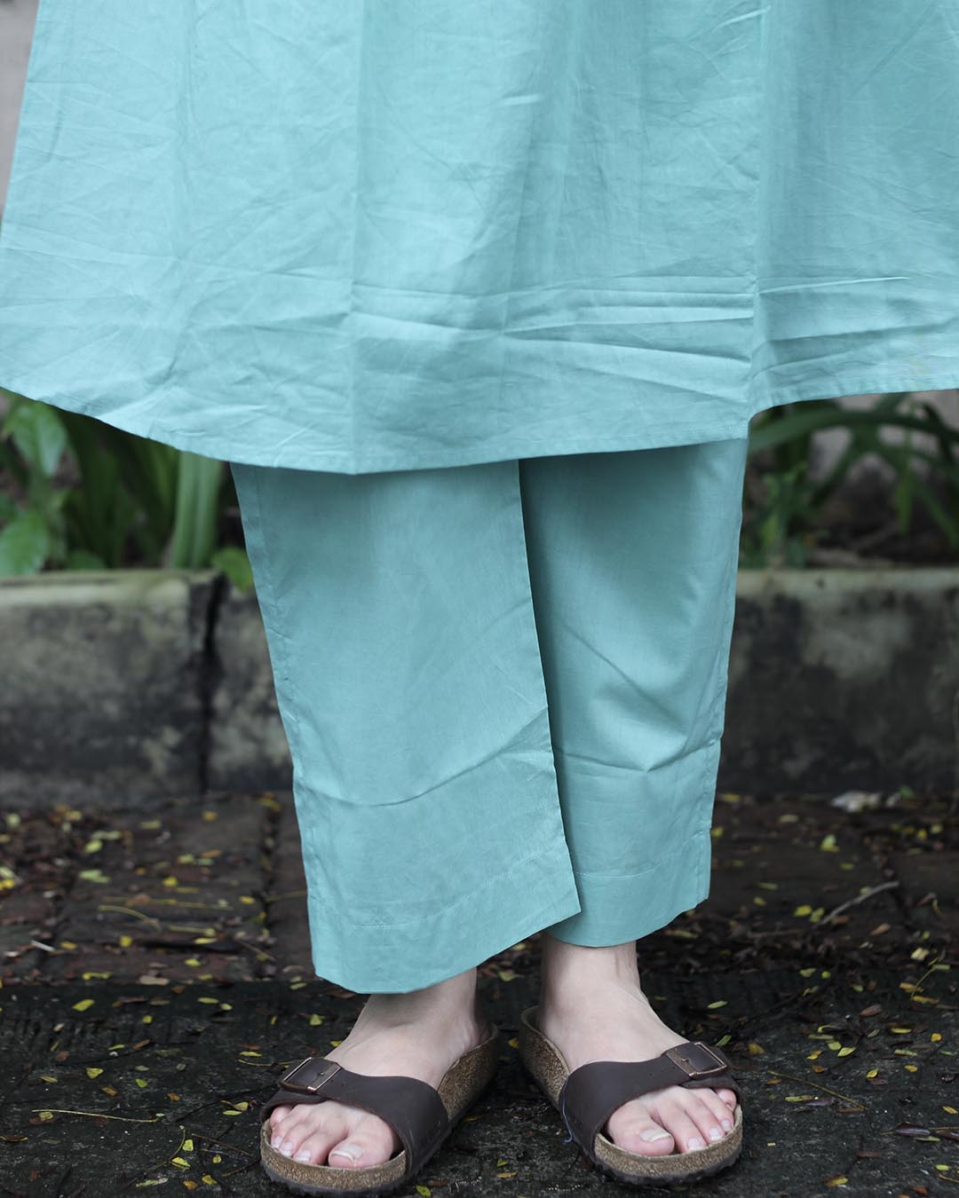 Best Seller : Turquoise Blue Pure Cotton Kurta Set- Set of 2