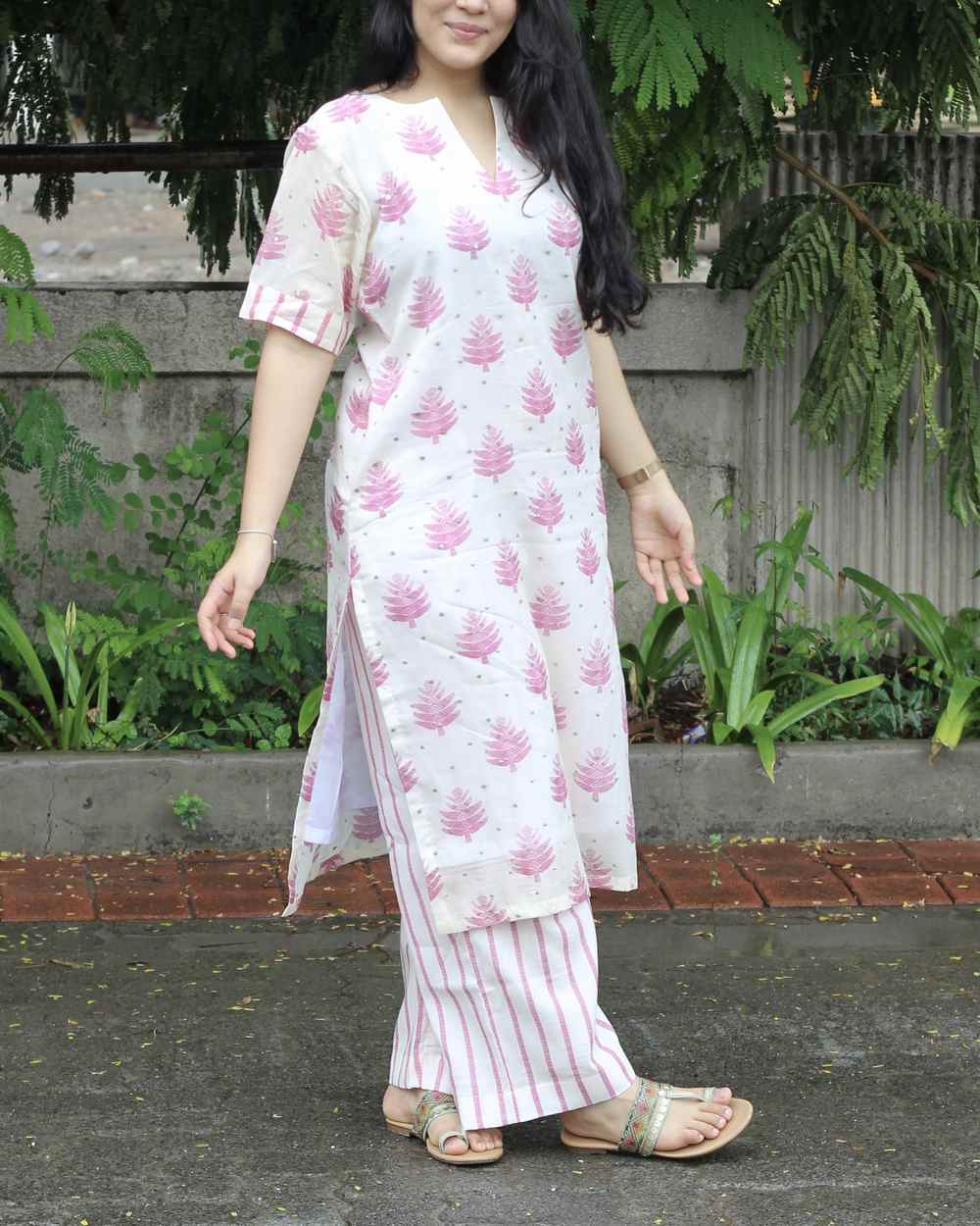 Piya Mul Chanderi Kurta Set - Set of 2