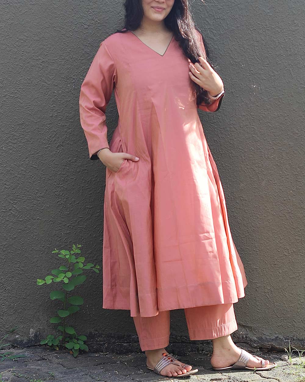 Sheen Cotton Rosey pink  Set - Set of 2