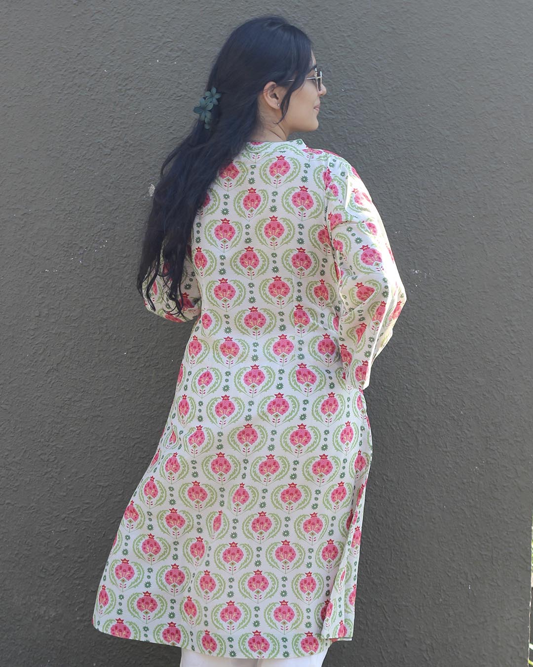 Gulmohar Pure Cotton Kurta