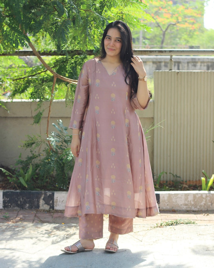 Meher Pure Silk Kurta set - Set of 2