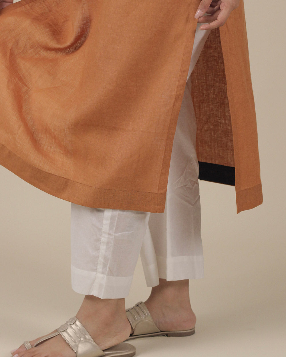 Reet Pure Linen Long Kurta