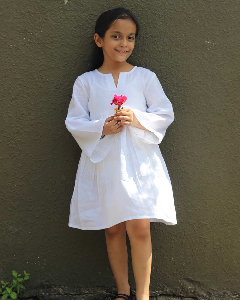 Snowflake Linen Dress