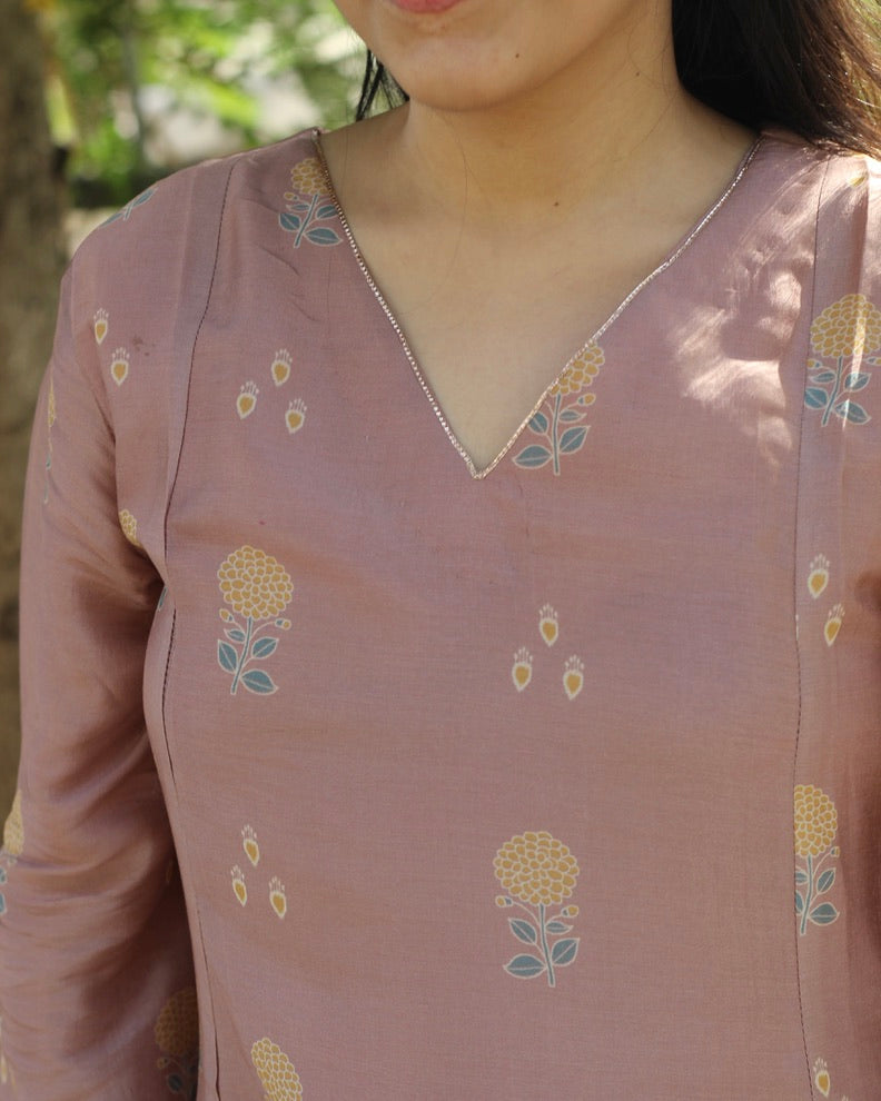 Meher Pure Silk Kurta set - Set of 2