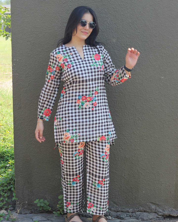 Retro Checks Co-ord Set