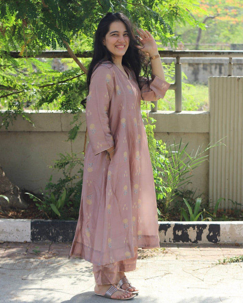Meher Pure Silk Kurta set - Set of 2