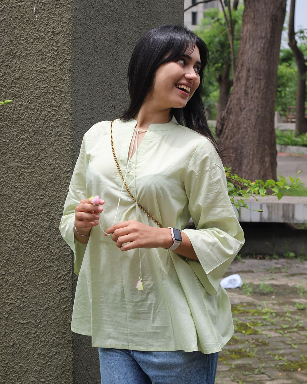 Soft Mint Short Kurta