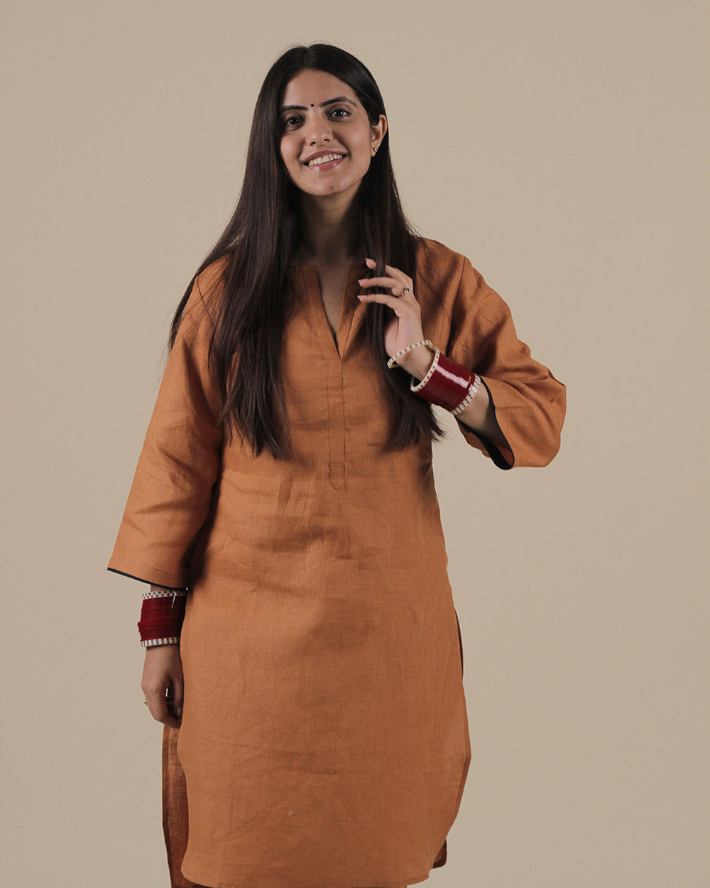 Kesar Pure Linen Co-ord Set - Set of 2