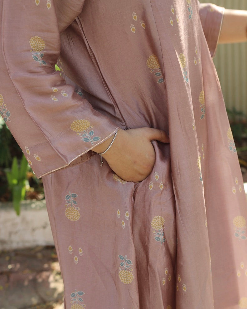 Meher Pure Silk Kurta set - Set of 2