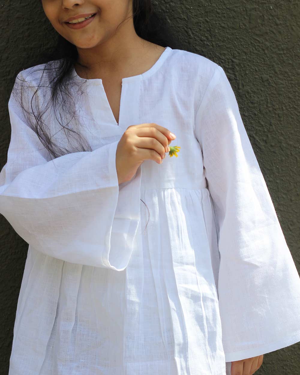 Snowflake Linen Dress