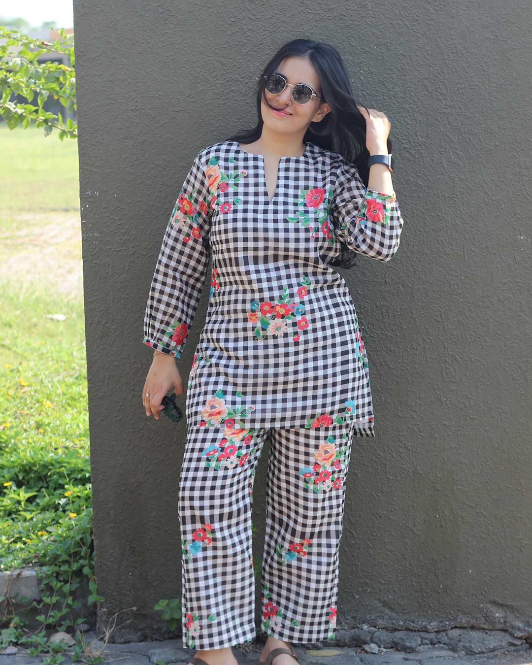 Retro Checks Co-ord Set