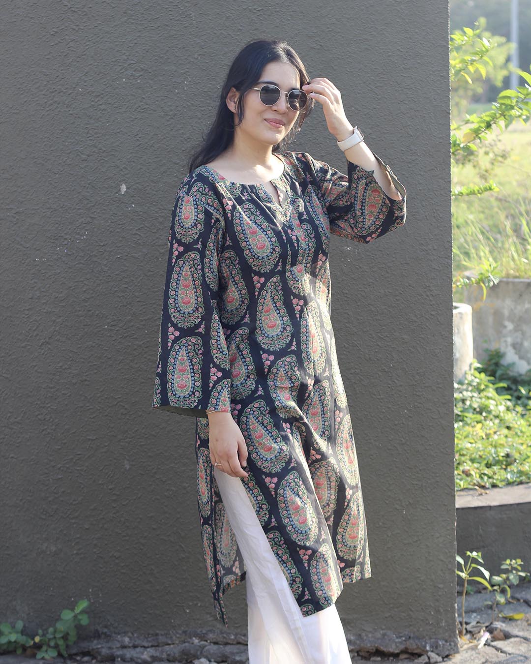 Shaam Paisley Pure cotton Kurta