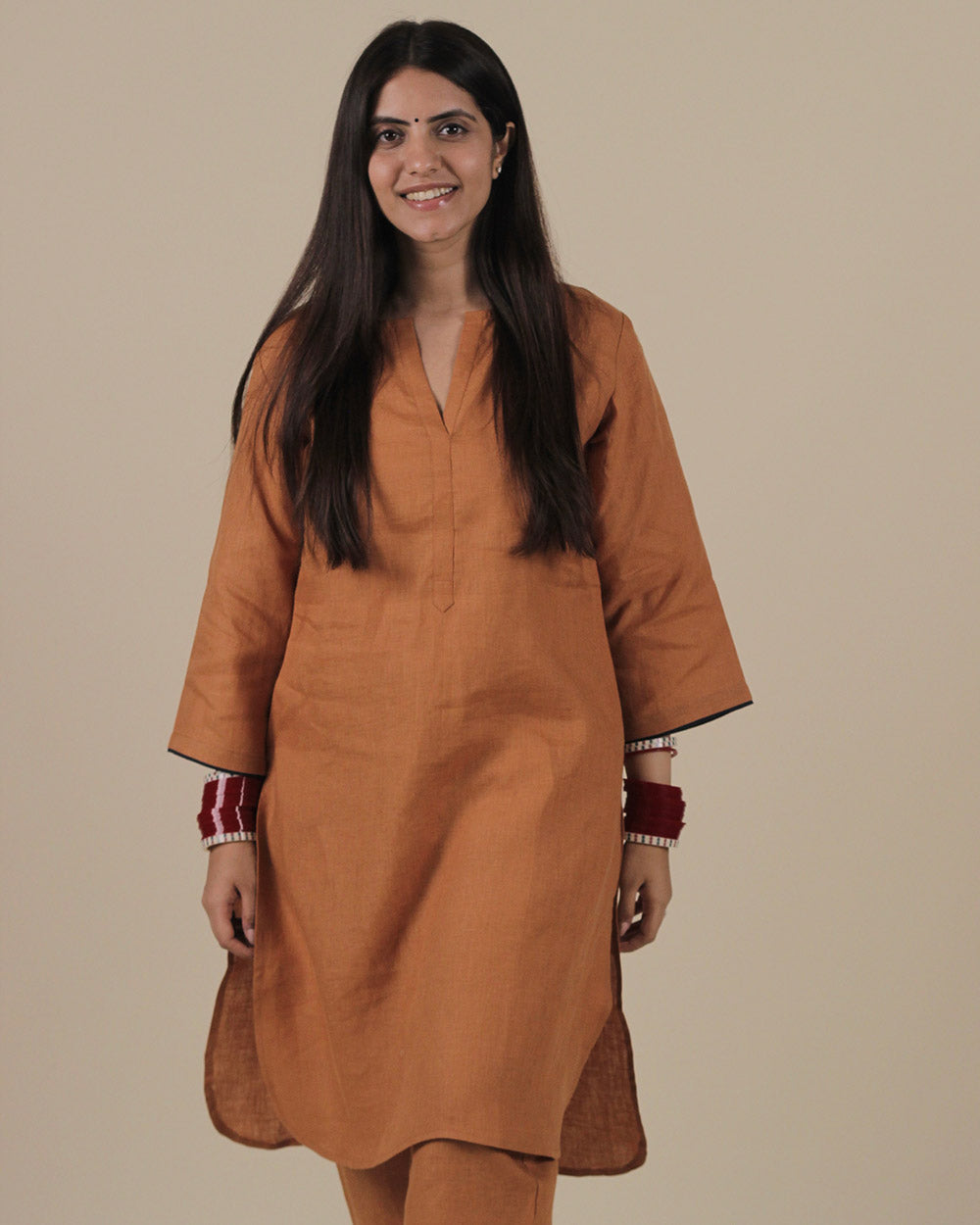Kesar Pure Linen Co-ord Set - Set of 2