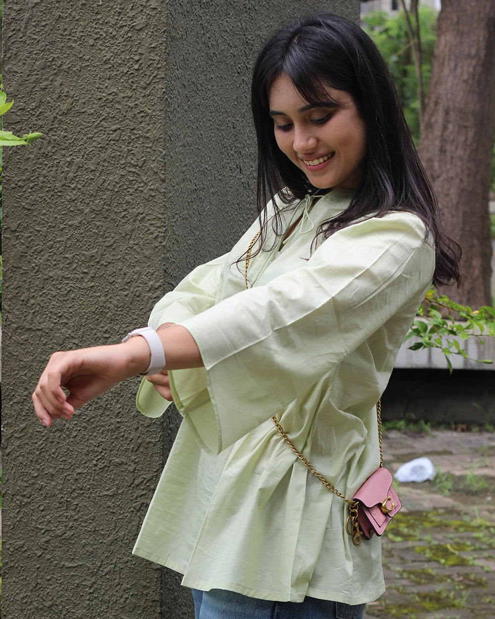 Soft Mint Short Kurta
