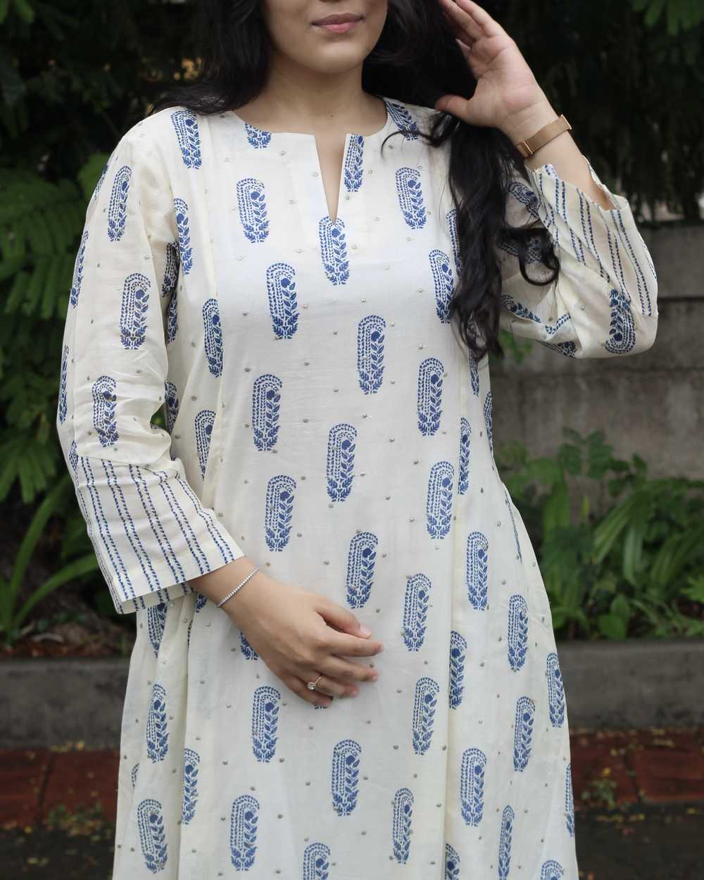 Roohi Mul Chanderi Kurta Set - Set of 2