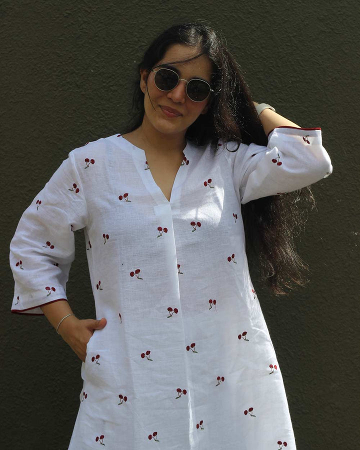 Reva Premium Linen Kurta