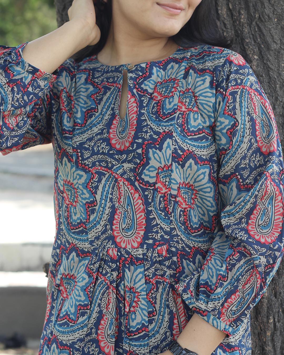 Multicolor paisley Pure cotton kurta set- Set of 2