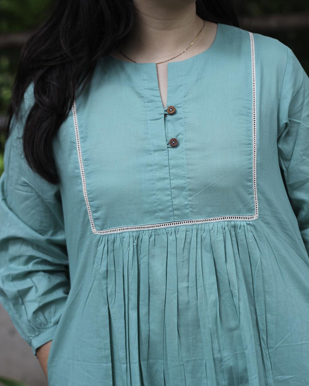 Best Seller : Turquoise Blue Pure Cotton Kurta Set- Set of 2