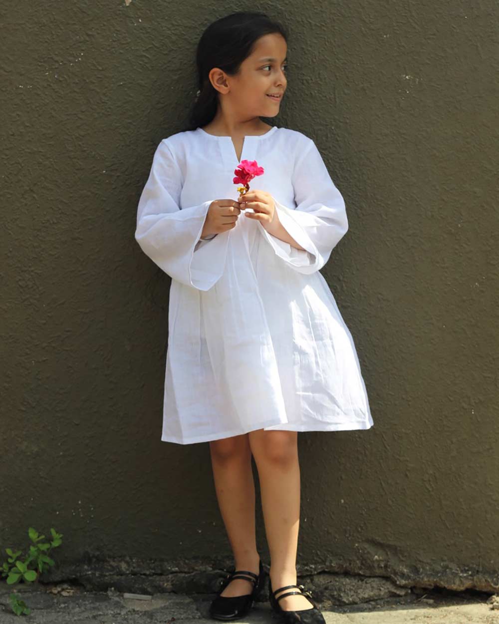 Snowflake Linen Dress