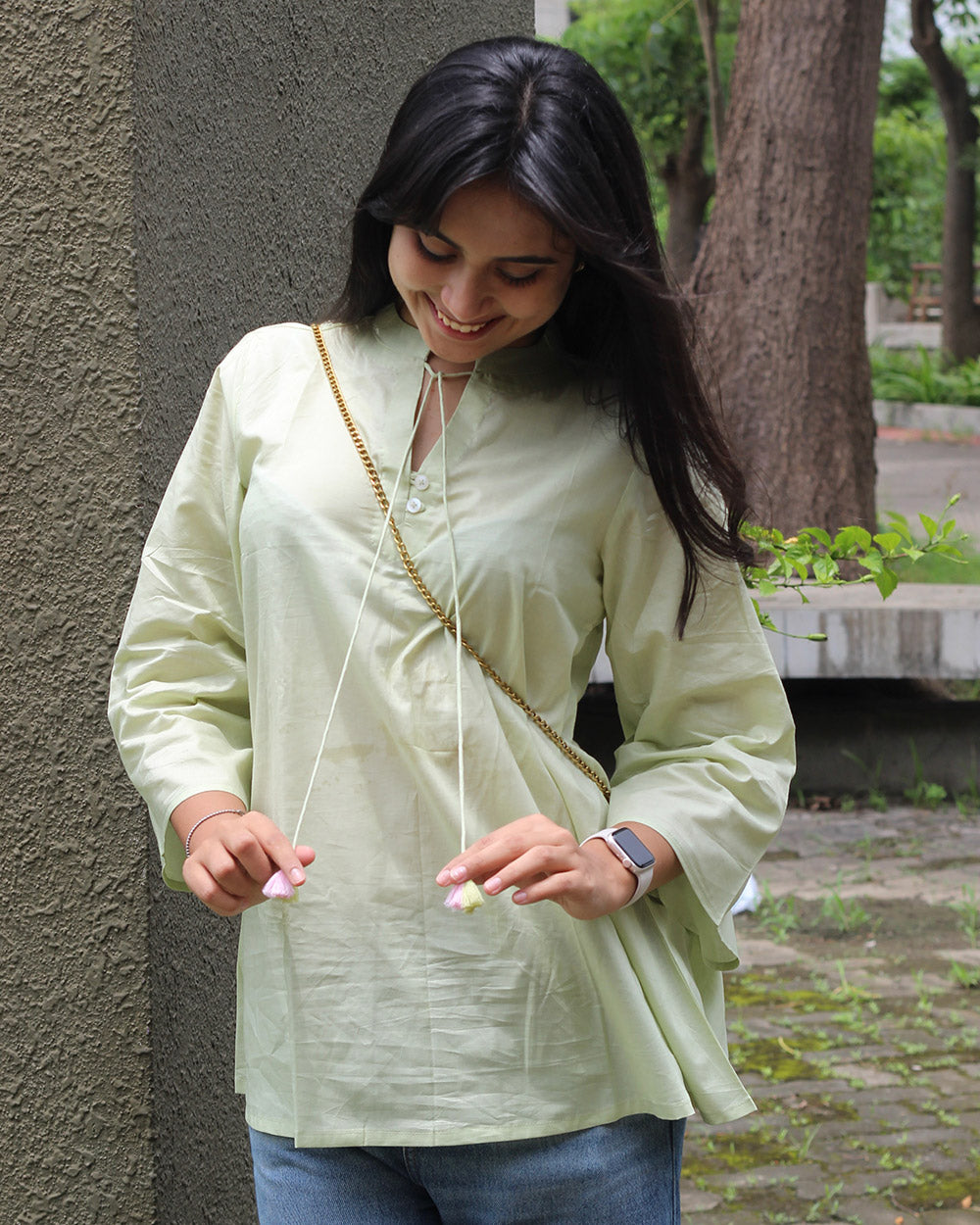 Soft Mint Short Kurta